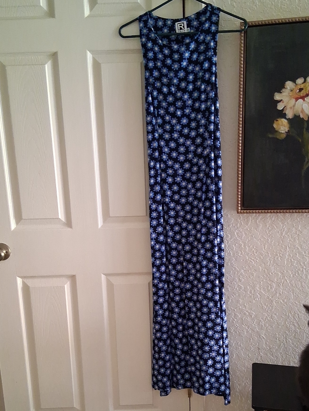 Blue Floral Maxi Dress by R